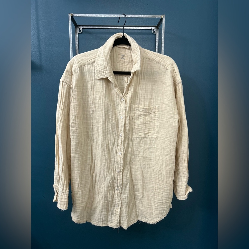 Aerie Gauze Lightweight Button Down
